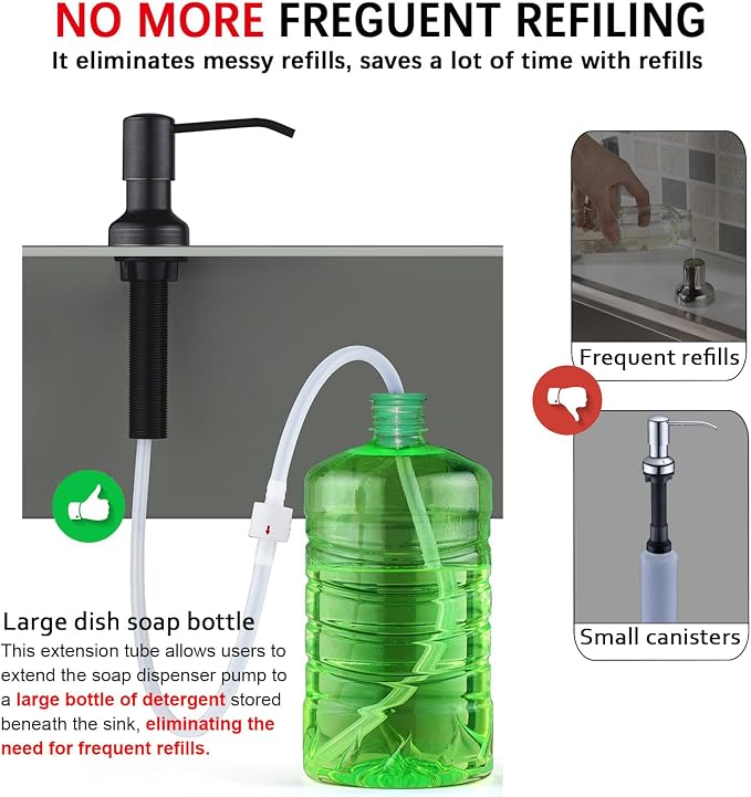 Sink Soap Dispenser Extension Tube Kit - Image 2