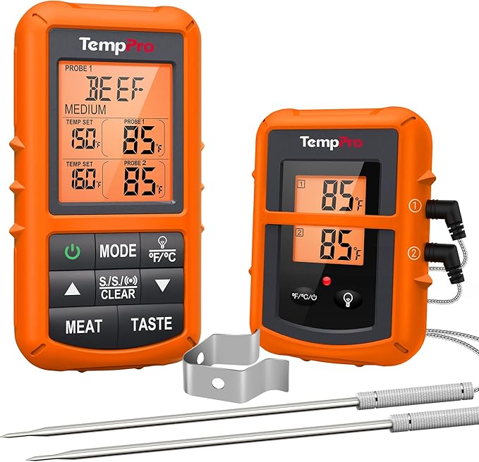 TempPro TP20 500FT Wireless Meat Thermometer by TempPro
