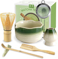 JBER Matcha Whisk Set, Ceramic Matcha Set Includes Bowl, Matcha Whisk and Holder by JBER
