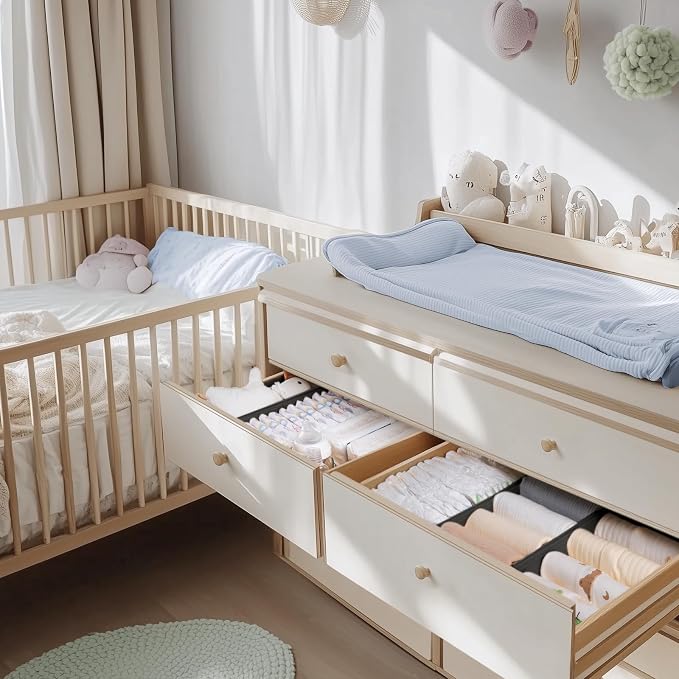 Criusia Drawer Organizer Clothes, 10 Pack Dresser Organizer - Image 6