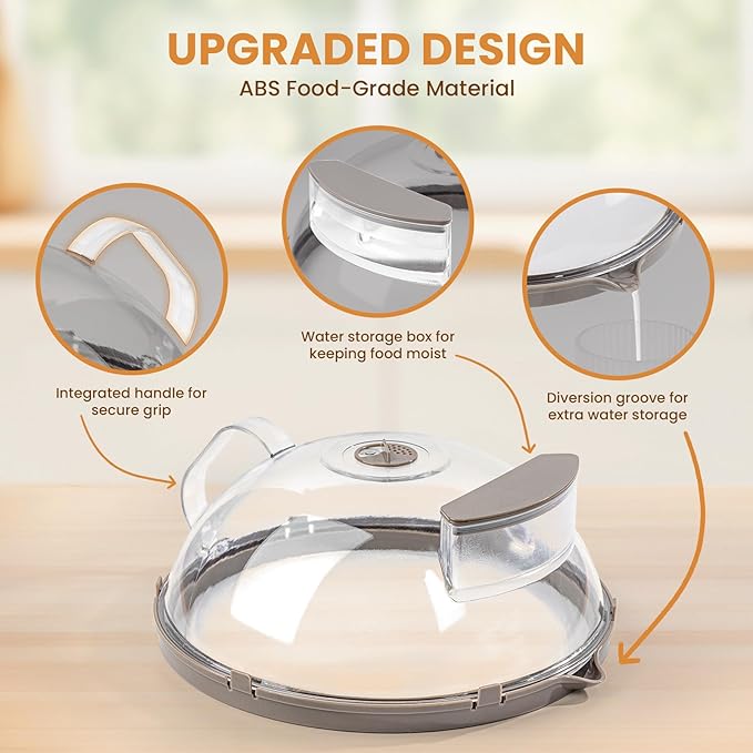 Microwave Splatter Cover for Food, Upgraded Microwave Cover - Image 3
