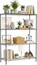 BestOffice 4-Tier Wire Shelving Unit, 1000 LBS Heavy Duty Metal Storage Shelves by BestOffice