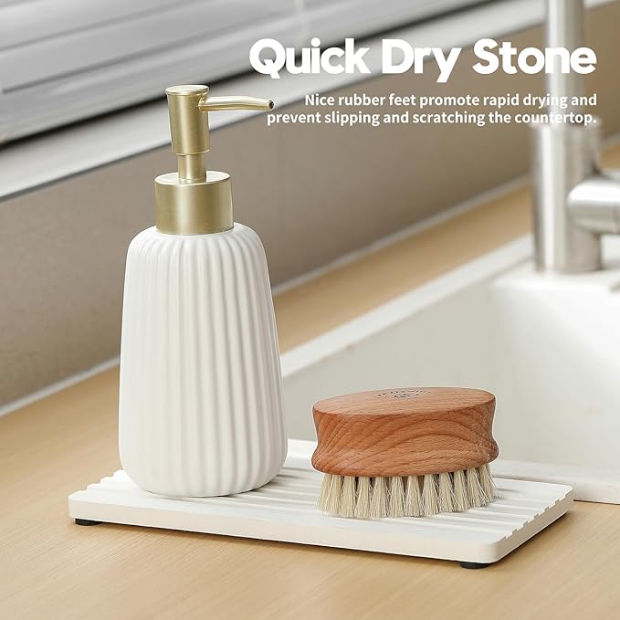 Razborci 2PCS Diatomite Quick Stone Drying Tray Mat - Image 4