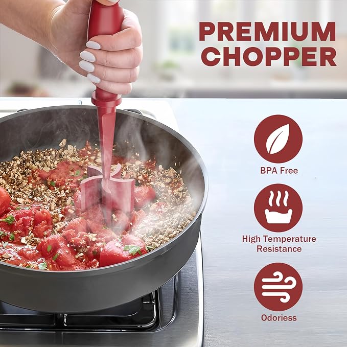 2 Pcs Meat Chopper, Upgrade Hamburger Grinder, Premium Heat Resistant Meat - Image 5