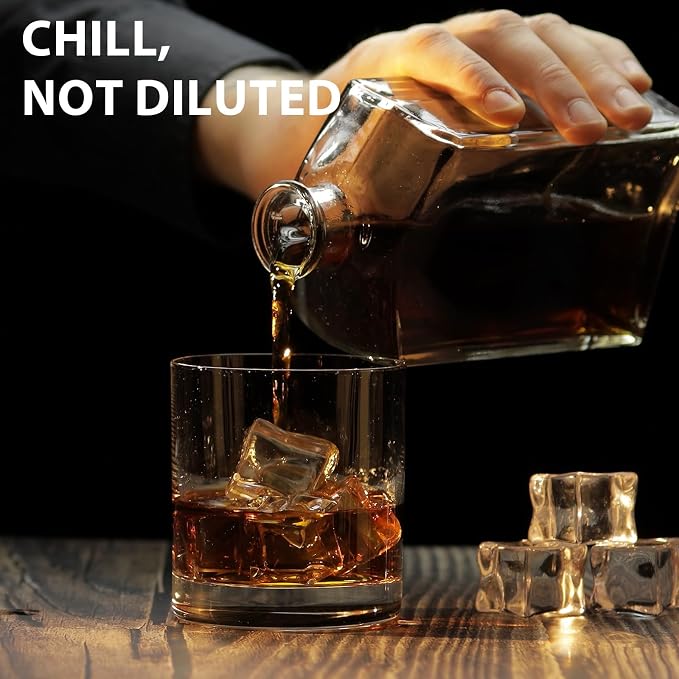 Optish Large Ice Cube Molds, 3 Pack Whiskey Square Ice Molds, 1.8 Inch Big Ice - Image 2