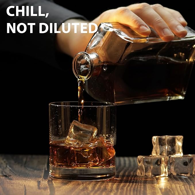 Optish Large Ice Cube Molds, 2 Pack Whiskey Square Ice Molds, 1.8 Inch Big Ice - Image 2