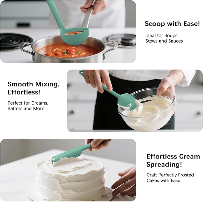 Coukre Silicone Kitchen Cooking Utensils Set - Image 4
