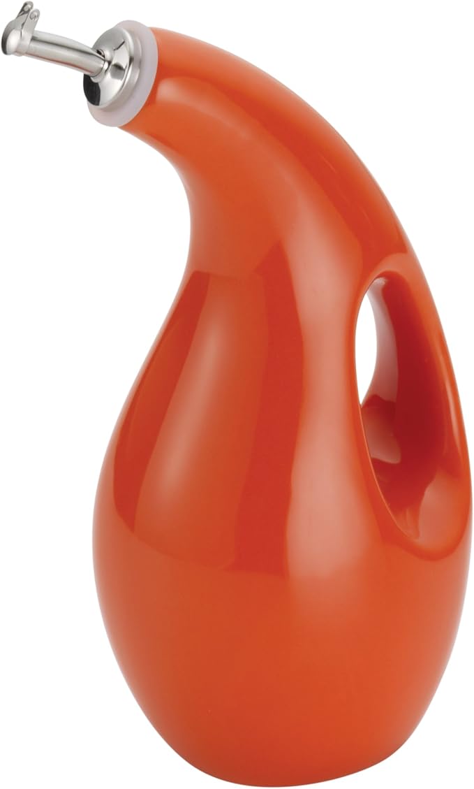 Rachael Ray Solid Glaze Ceramics EVOO Olive Oil Bottle Dispenser - Image 6
