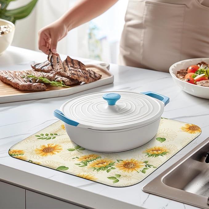 Dish Drying Mat Drainer Pads - Image 2