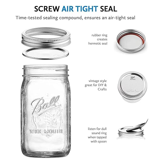 Ball Wide Mouth Glass Mason Jars - Image 6
