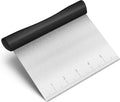 Rainspire Bench Scraper, Stainless Steel Dough Scraper, Pastry Scraper by Rainspire