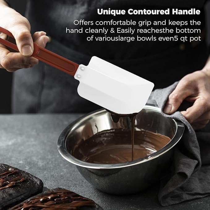 High Heat Resistant Silicone Spatulas, 13-1/2" Commercial Spatula 500°F - Image 4