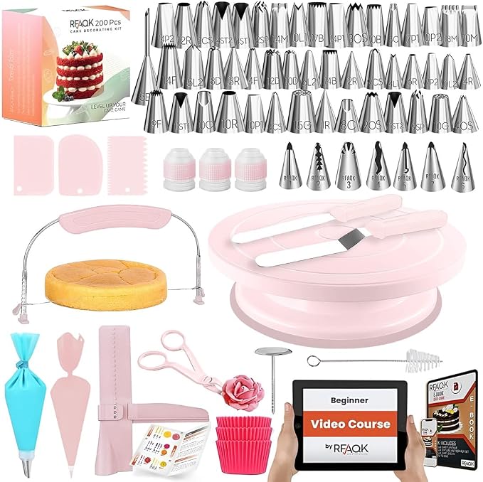 RFAQK 200PCs Cake Decorating Kit by RFAQK