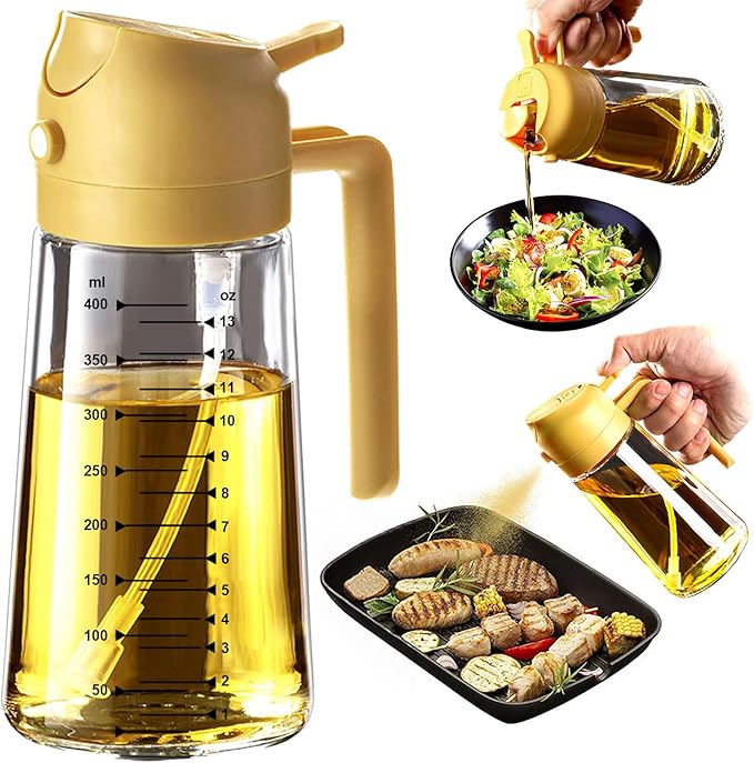 TrendPlain 16oz/470ml Glass Olive Oil Sprayer by TrendPlain