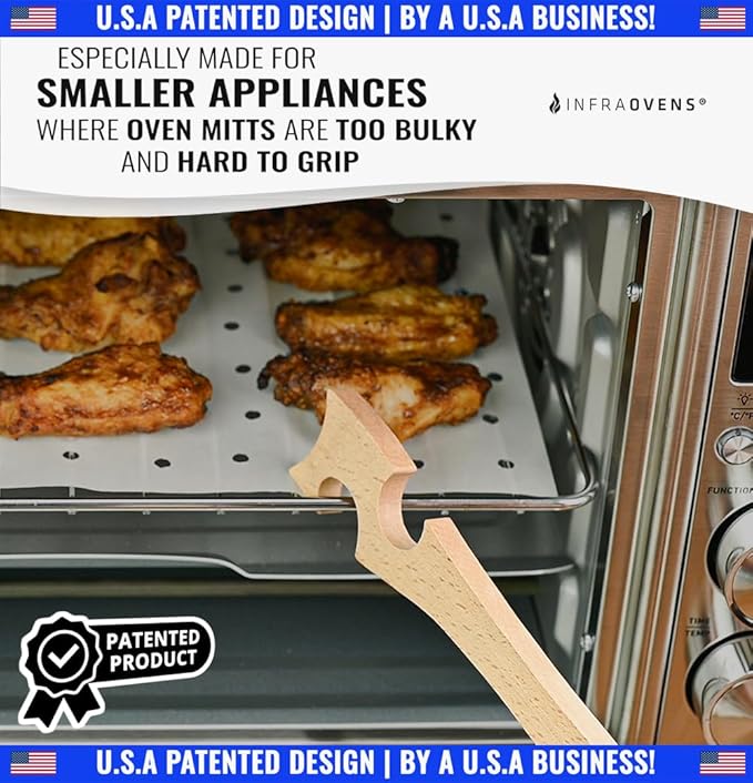 Wooden Oven Rack Puller Stick, Push Pull Tool - Image 3