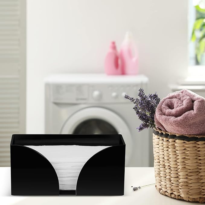 4Pack Paper Towel Dispenser Countertop Black Acrylic Paper Towel Holder - Image 6