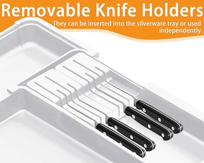 Homecor Silverware Organizer for Kitchen Drawer, Expandable Utensil Drawer - Image 6