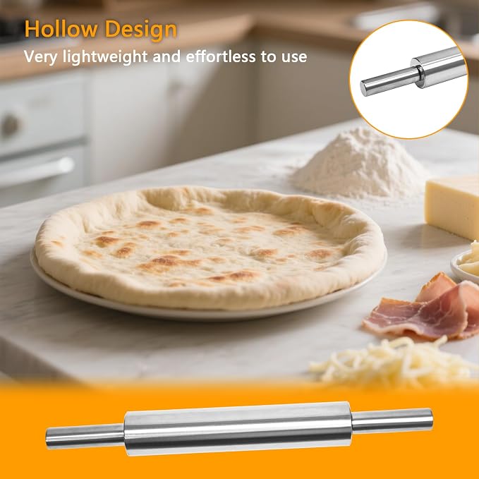 17-Inch Stainless Steel Rolling Pin - Image 5
