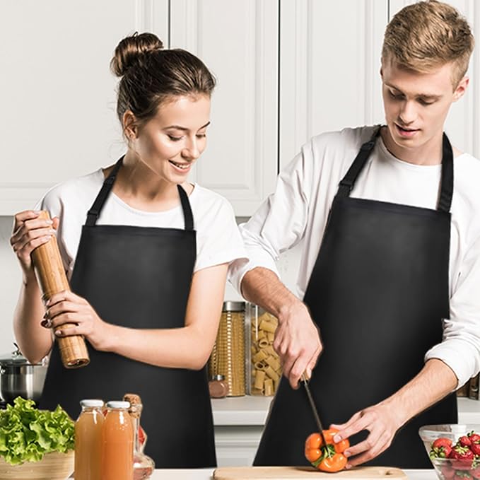 Gotega Waterproof Rubber Vinyl Apron Adjustable Dishwasher Apron - Image 5