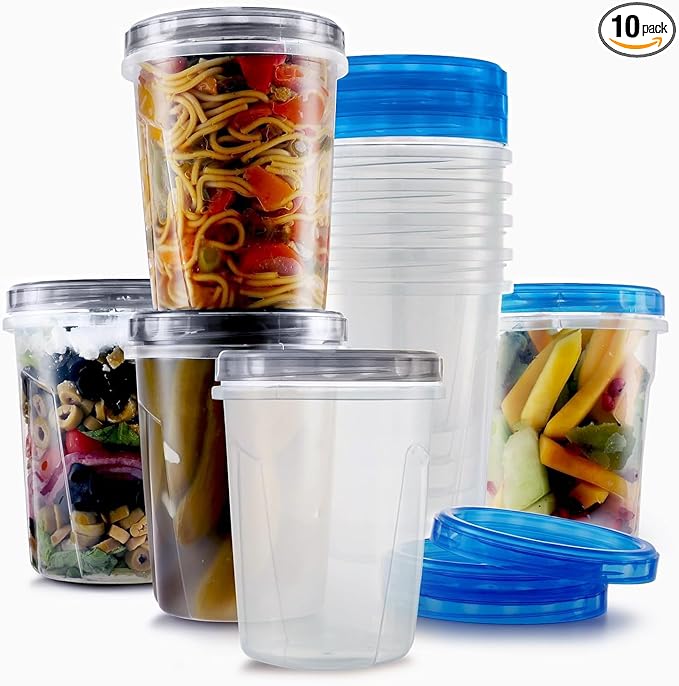 Tafura 10 Pack Leakproof Freezer Containers by Tafura