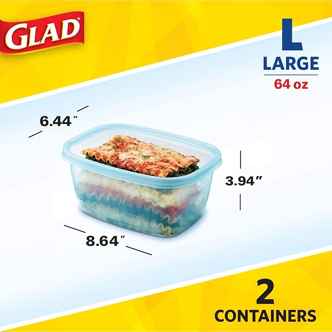 Glad GladWare FreezerWare Food Storage Containers - Image 6