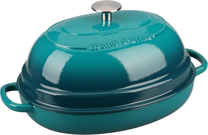 EDGING CASTING Enameled Oval Cast Iron Dutch Oven Pot - Image 5