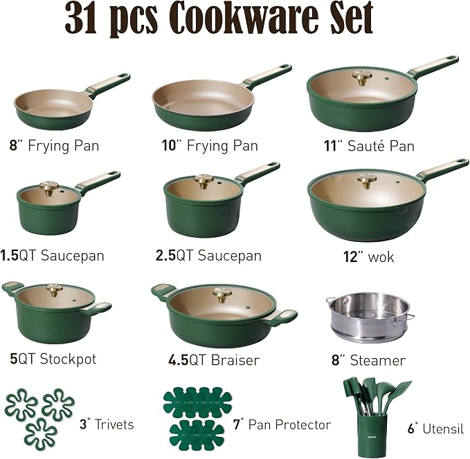 CAROTE Pots and Pans Set Non stick, Cookware Set - Image 7