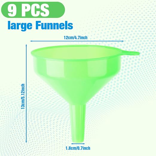 Honeydak 24 Pcs Plastic Funnels 4.7 Inch Wide Mouth Multi-Purpose Funnels - Image 5