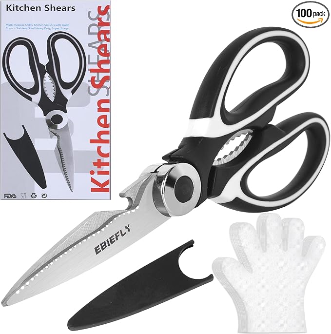 Kitchen Scissors Utility Chopping Scissor Professional Shears by EBIEFLY