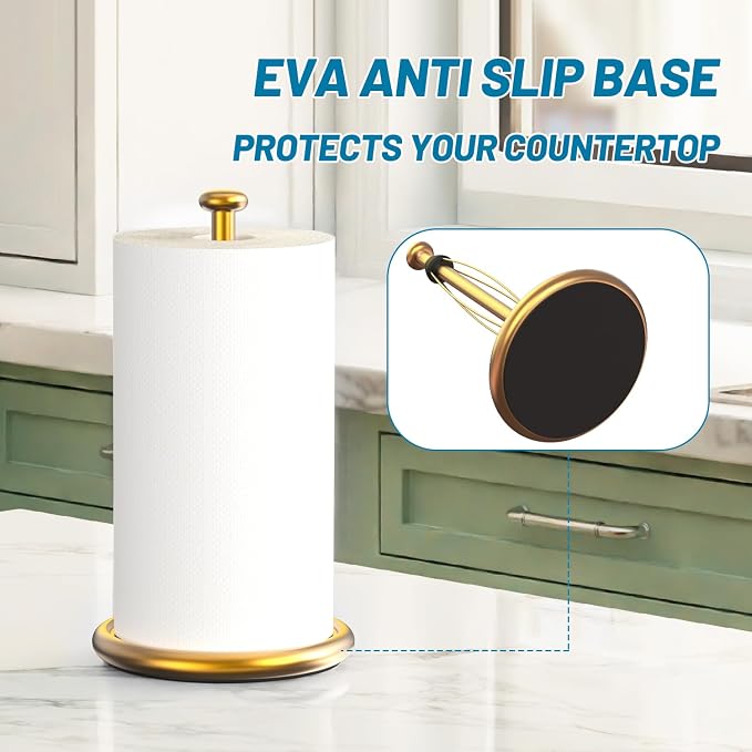 VEHHE Gold Paper Towel Holder Countertop - Image 6