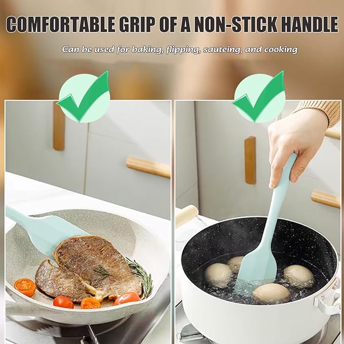 Silicone Spatula, 11 inch Heat Resistant Non Stick cookware - Image 7