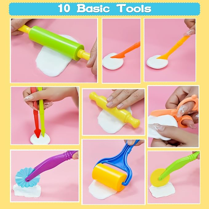 LCY WEDSHI Dough Tool Set, Dough Accessories Includes Cutters Roller, Rolling - Image 3