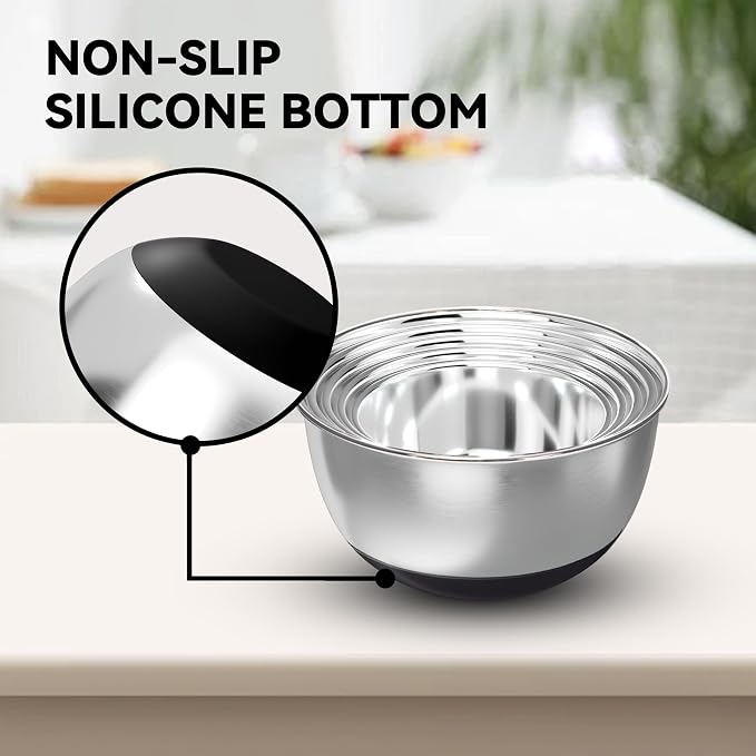 KITEISCAT Stainless Steel Mixing Bowls - Image 3