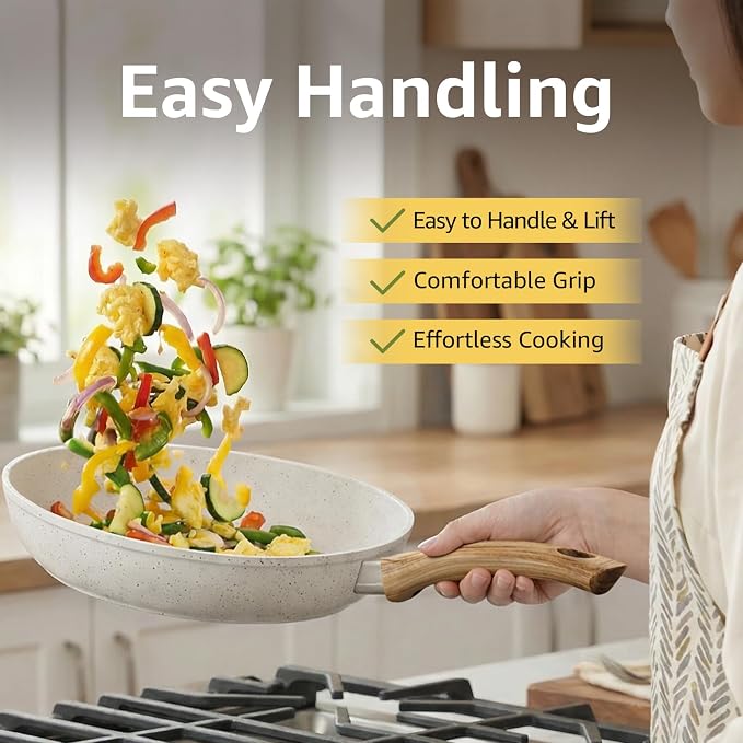 25Pcs Pots and Pans Set Non Stick, Ceramic Cookware - Image 5