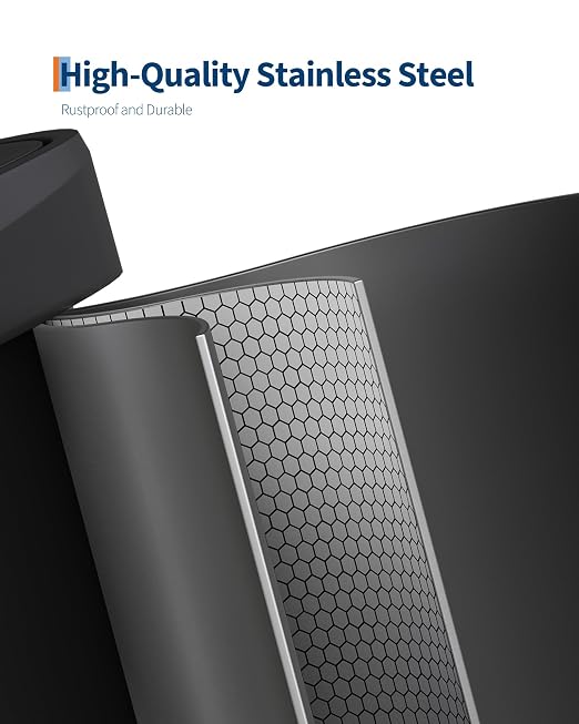 Garvee 21 gal / 80 L Metal Trash Can - Image 3