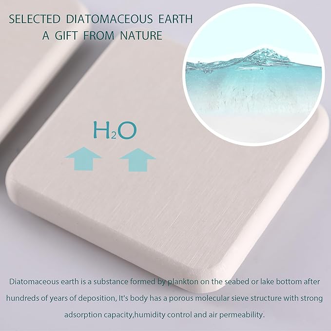 NiuYichee 2 Pcs Water Absorbing Stone Trays, Kitchen/Bathroom Sink Soap Dish - Image 3