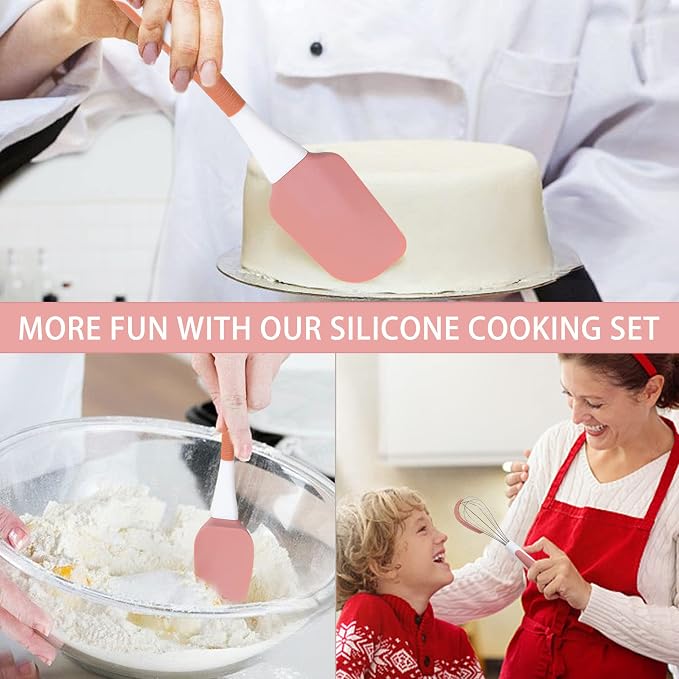 Silicone Spatula Set, Soft & Strong, Nonstick Cookware, Dishwasher Safe - Image 2