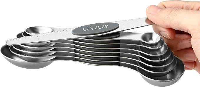 Spring Chef Stainless Steel Magnetic Measuring Spoons Set of 8 - Image 8