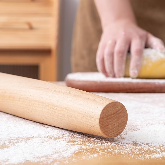 AISOSO French Rolling Pin, 15.75 Inches Wood Rolling Pins - Image 5
