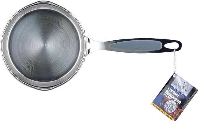 David Burke Stature Stainless Steel 1.75-Quart Sauce Pan - Image 6