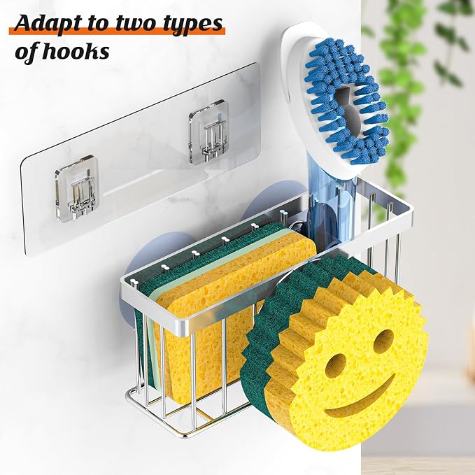 MURLONG Sponge Holder Smiley Face, Sink Caddy - Image 4