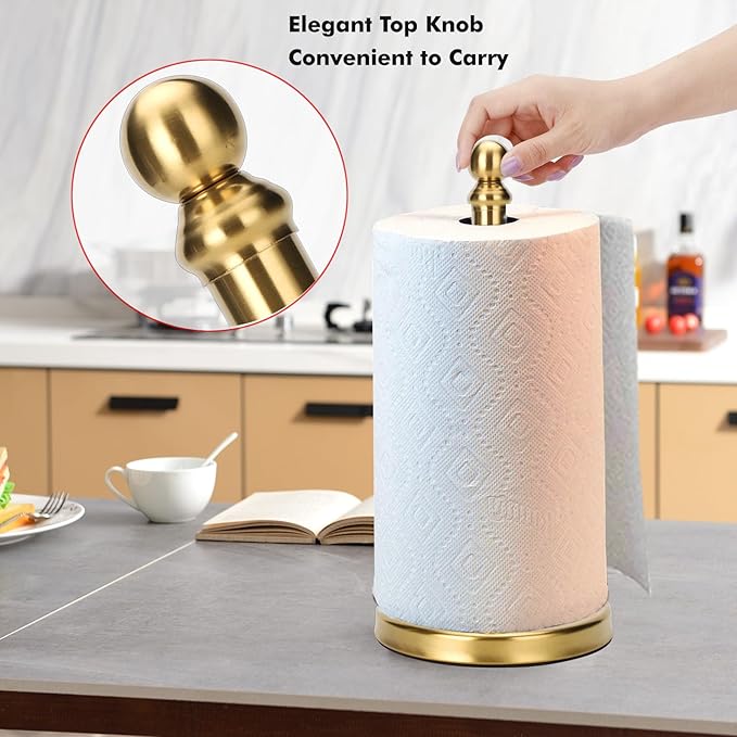 Exilon Gold Paper Towel Holder Countertop - Image 4