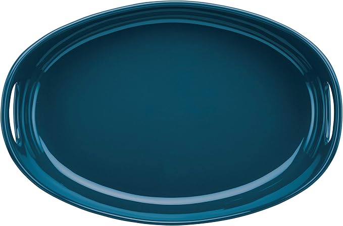 Rachael Ray Ceramics Bubble and Brown Oval Baker Set, Marine Blue - Image 2