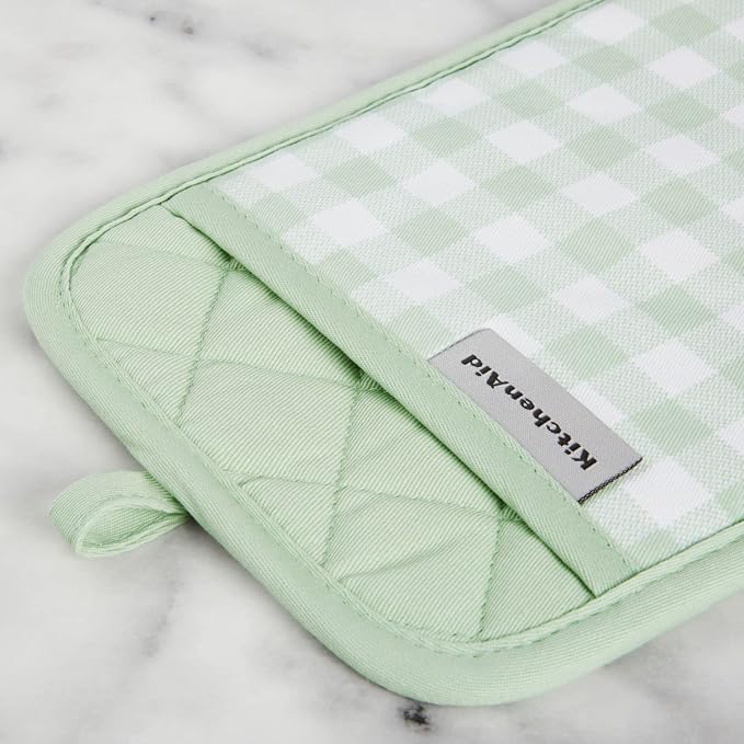 KitchenAid Gingham Pot Holder 2-Pack Set - Image 3