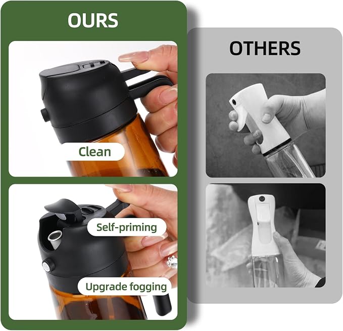 Aovdy 16oz/470ml Glass Oil Dispenser & Sprayer - Image 5