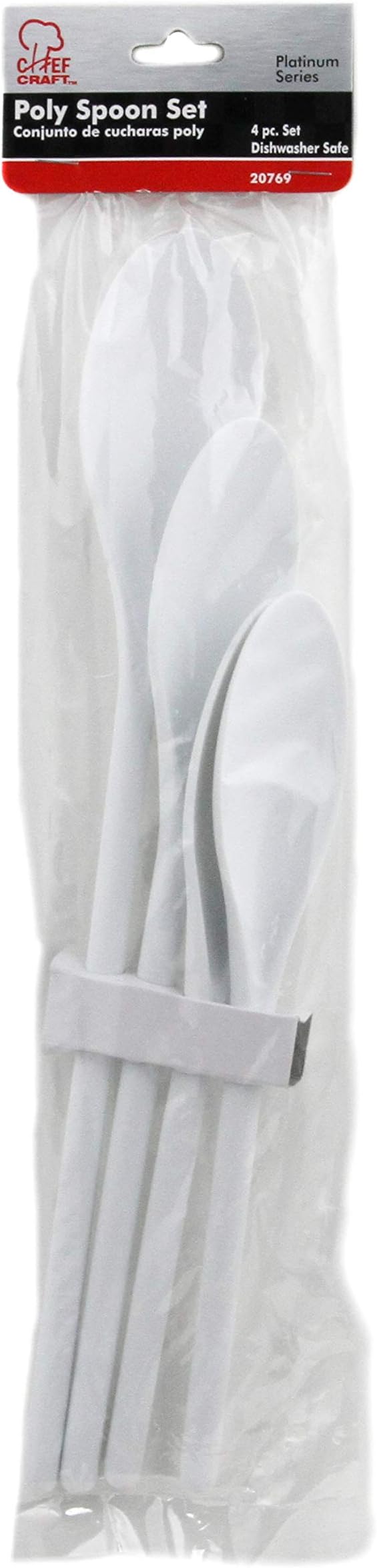 Chef Craft Select Plastic Spoon Set, 10-14.5 inch 4 Piece - Image 3