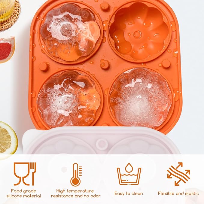 Orange 3D Pumpkin Ice Cube Tray - Image 5