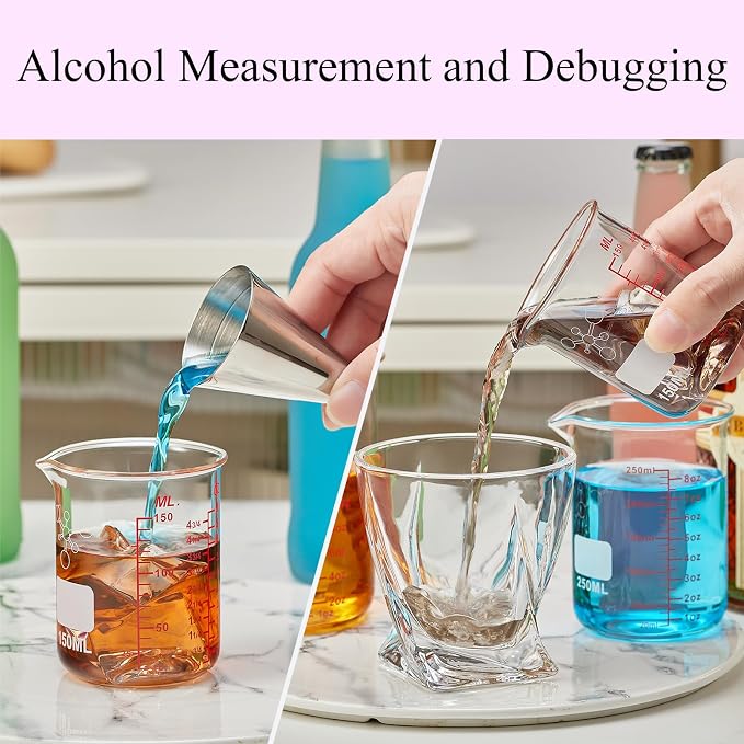 3 Piece High Borosilicate Glasss Liquid Measuring Cups, Includes 150ml - Image 3