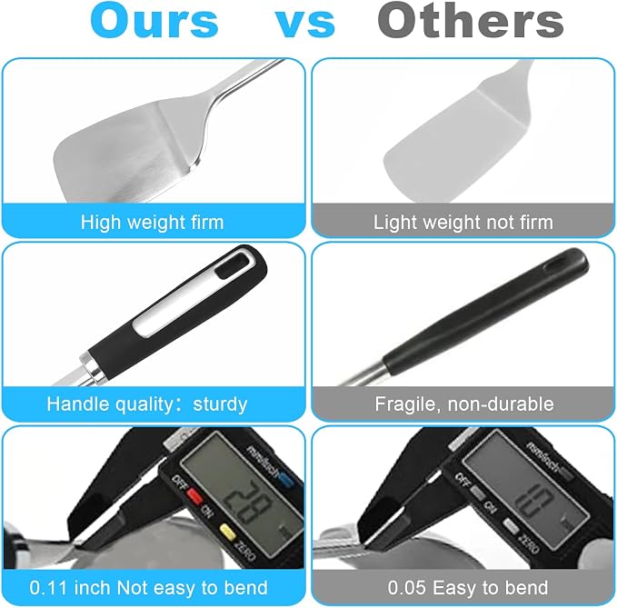Stainless Steel Kitchen Utensil Set – Premium Thickened Cooking Utensils Set - Image 3