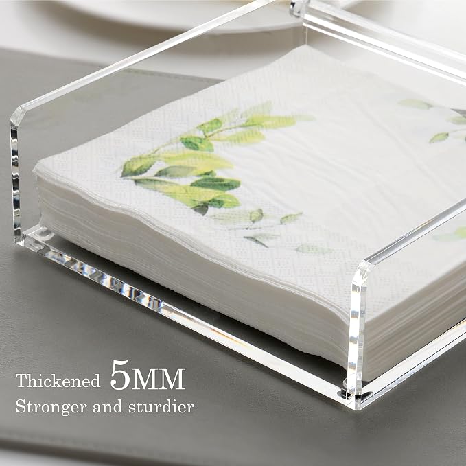 DINGHUO Flat Acrylic Napkin Holder - Image 5